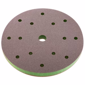 SIA KRĄŻEK ŚCIERNY 7983 SIASPONGE NA RZEP 150MM/13MM 15OTW. SUPER FINE K500-600 (ZIELONY)