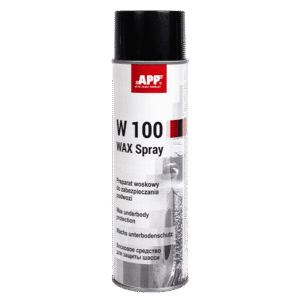 APP W100 WAX SPRAY PREPARAT WOSKOWY DO ZABEZPIECZANIA PODWOZIA ANTRACYT 0,5L SPRAY