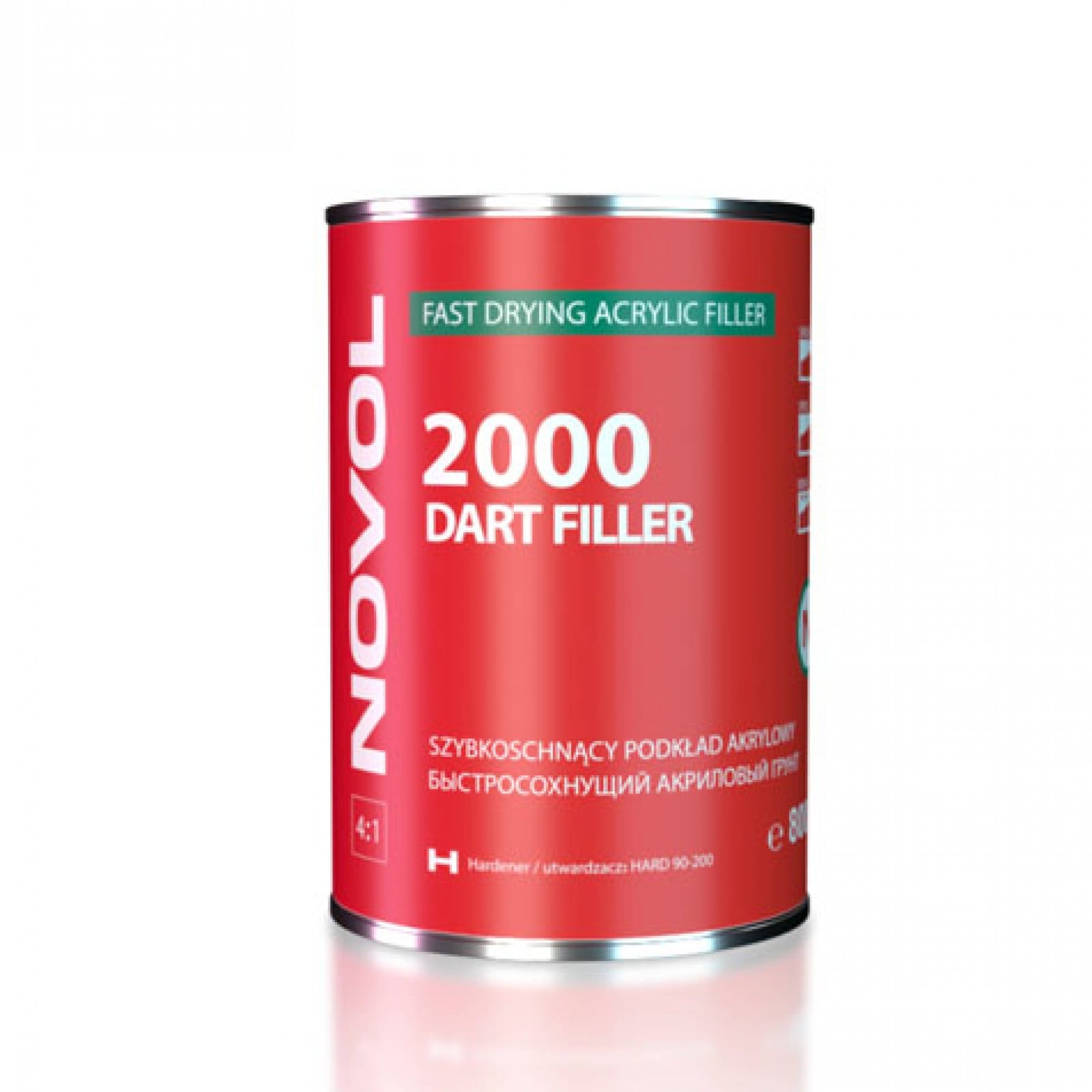 NOVOL 2000 DART FILLER SZYBKOSCHNĄCY PODKŁAD AKRYLOWY BIAŁY 800ML