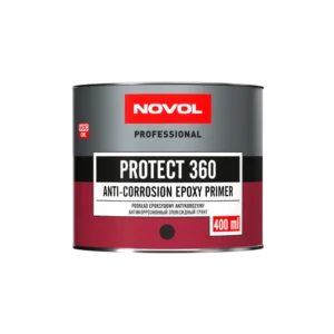 NOVOL PROTECT 360 PODKŁAD EPOKSYDOWY ANTYKOROZYJNY CZARNY 400ML + UTW H5960