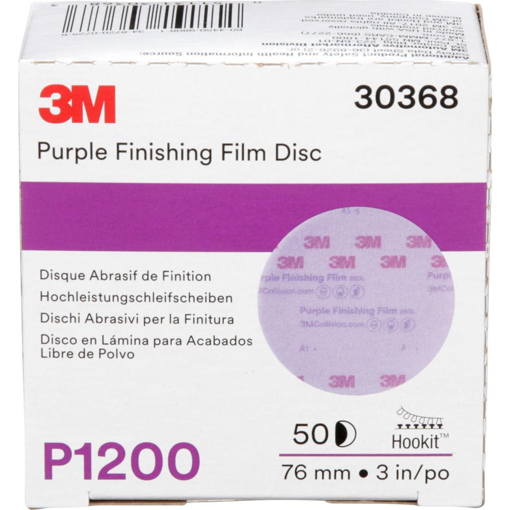3M 51266 FIOLETOWY KRĄŻEK ŚCIERNY NA RZEP 76MM P1200