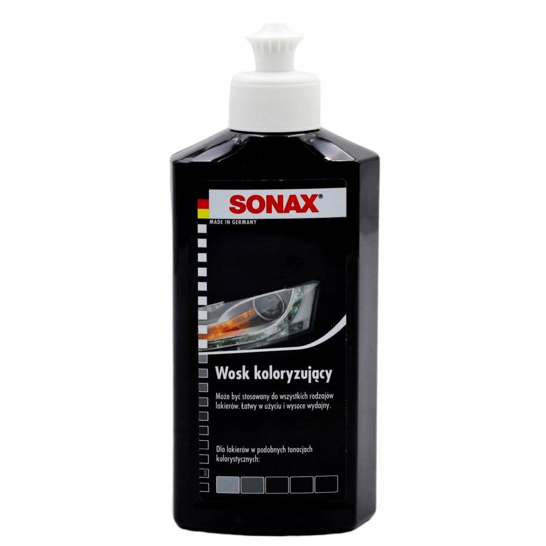 SONAX WOSK KOLORYZUJĄCY NANO PRO CZARNY 250ML