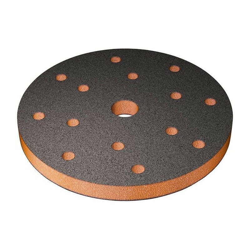 SIA KRĄŻEK ŚCIERNY 7983 SIASPONGE NA RZEP 150MM/13MM 15OTW. MEDIUM K120-180 (POMARAŃCZOWY)