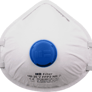 MASECZKA JEDNORAZOWA PÓŁMASKA MB 20 V FFP2 NR D
