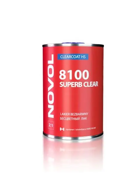 NOVOL 8100 SUPERB CLEAR LAKIER BEZBARWNY 1L + UTW