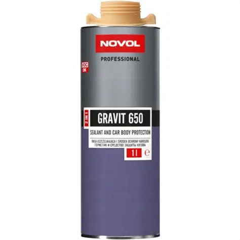 NOVOL GRAVIT 650 2W1 MASA USZCZELNIAJĄCA I ŚRODEK OCHRONY KAROSERII BEŻOWY 1L