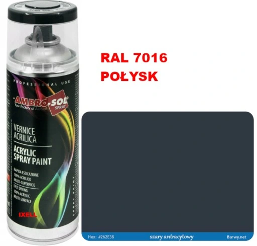 LAKIER SPRAY RAL 7016 POŁYSK AMBROSOL 400ML