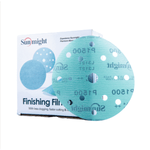 KRĄŻEK ŚCIERNY 53016 SUNMIGHT VELCRO FILM DISC (L312T) P400/XV5 150MM [15H]