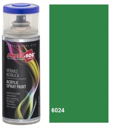 LAKIER SPRAY RAL 6024 POŁYSK AMBROSOL 400ML