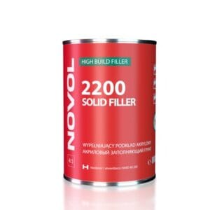 NOVOL 2200 SOLID FILLER WYPEŁNIAJĄCY PODKŁAD AKRYLOWY SZARY 0,8L + UTW