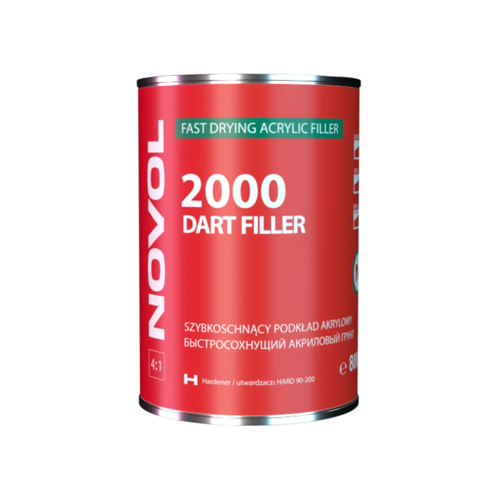 NOVOL 2000 DART FILLER SZYBKOSCHNĄCY PODKŁAD AKRYLOWY CZARNY 800ML