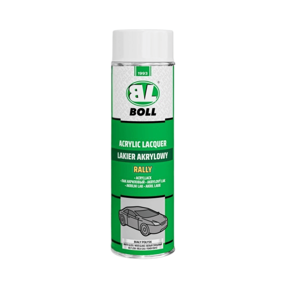 BOLL LAKIER AKRYLOWY RALLY BIAŁY POŁYSK SPRAY 500ML