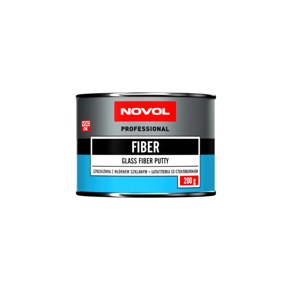 NOVOL FIBER SZPACHLÓWKA Z WŁÓKNEM SZKLANYM 250G + UTW