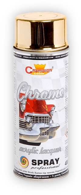 LAKIER SPRAY SUPER CHROM ZŁOTY CHAMPION 400ML