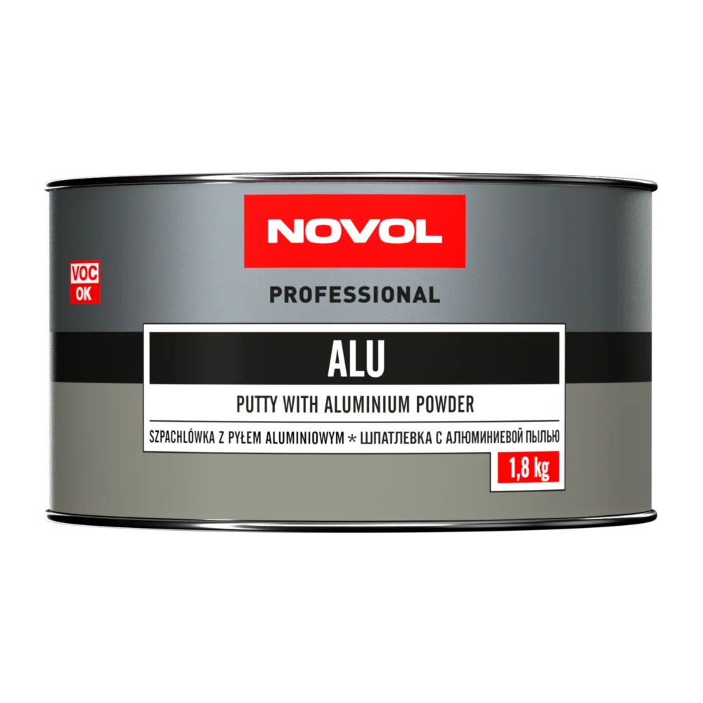 NOVOL ALU SZPACHLÓWKA Z PYŁEM ALUMINIOWYM 1,8KG + UTW