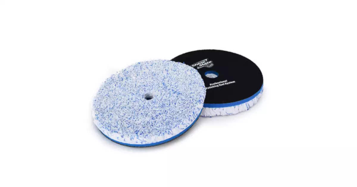 SHINEMATE MIKROFIBRA POLERSKA 41855-A MICROFIBERPAD T100 NIEBIESKA PIANKA 6MM (132MM)