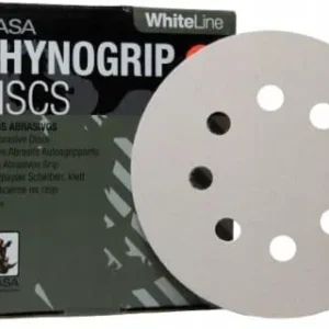 KRĄŻEK ŚCIERNY INDASA RHYNOGRIP WHITE LINE 203MM P80 [8H]