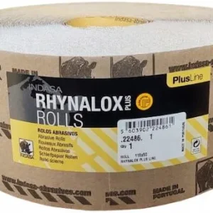 PAPIER ŚCIERNY NA GĄBCE W ROLCE INDASA RHYNOSOFT ROLL 115MMX25M P180