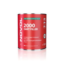 NOVOL 2000 DART FILLER SZYBKOSCHNĄCY PODKŁAD AKRYLOWY BIAŁY 800ML + UTW