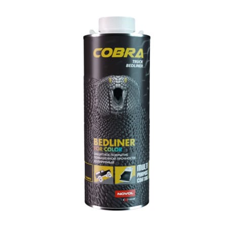 NOVOL COBRA BEDLINER DWUSKŁADNIKOWA POLIURETANOWA POWŁOKA OCHRONNA DO BARWIENIA 600ML + UTW