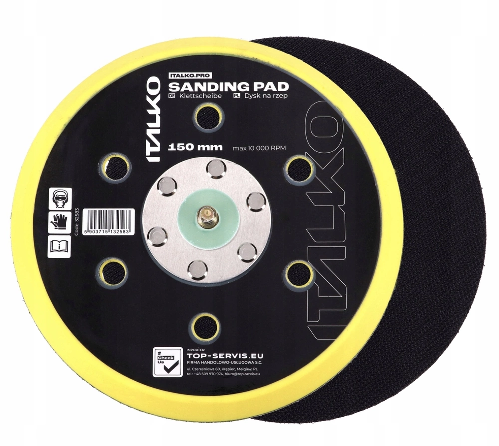 TARCZA RZEP DYSK DO SZLIFIERKI MINOŚRODOWEJ 150MM/6"