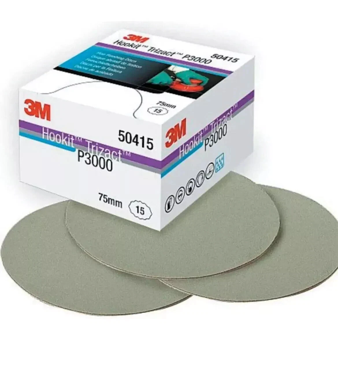 3M 50415 02087 KRĄŻEK ŚCIERNY TRIZACT 75MM P3000