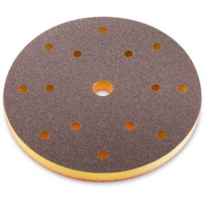 SIA KRĄŻEK ŚCIERNY 7983 SIASPONGE NA RZEP 150MM/13MM 15OTW. FINE K240-320 (ŻÓŁTY)
