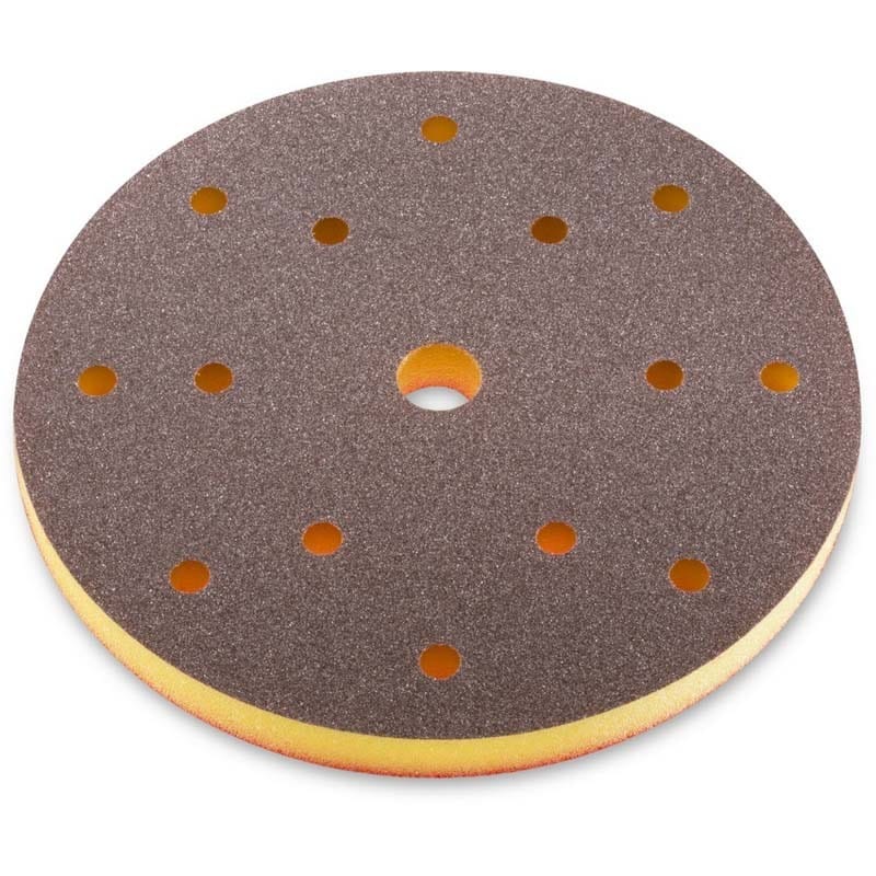 SIA KRĄŻEK ŚCIERNY 7983 SIASPONGE NA RZEP 150MM/13MM 15OTW. FINE K240-320 (ŻÓŁTY)