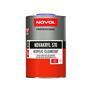 NOVOL NOVAKRYL 570 LAKIER AKRYLOWY BEZBARWNY 1L + UTWARDZACZ
